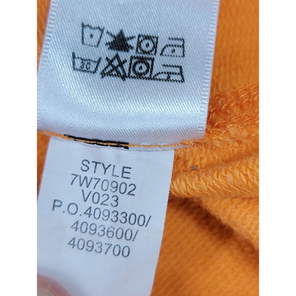 Lucky Brand Sweatshirt Womens XL Orange Embroidered Floral Square Neck Boho - Picture 7 of 12